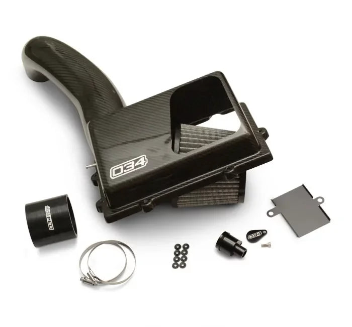 034Motorsport X34 Carbon Fiber MQB Open-Top Cold Air Intake System, 8V Audi A3/S3/TT/TTS, MkVII VW Golf/GTI/R & MkVII VW GLI, 1.8T/2.0T Gen 3