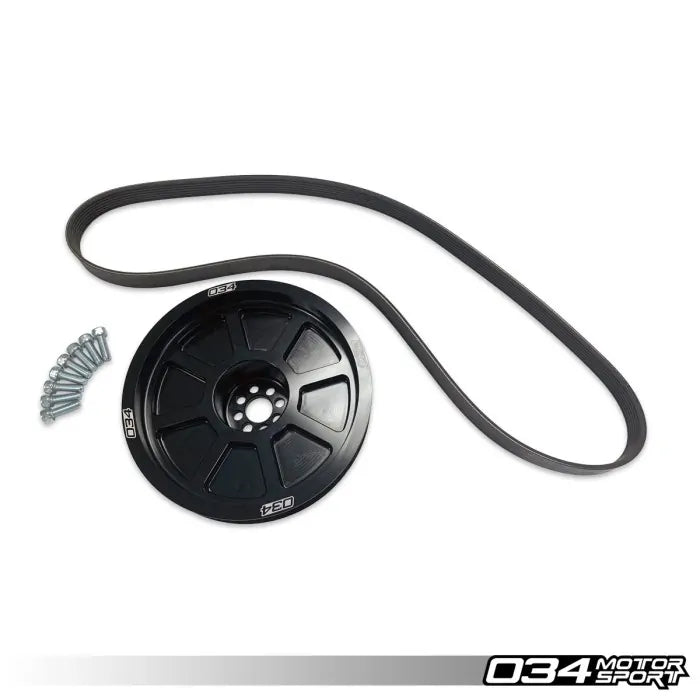 034Motorsport Audi (B8/B8.5/C7) 3.0 TFSI Supercharger 190mm Crank Pulley Upgrade
