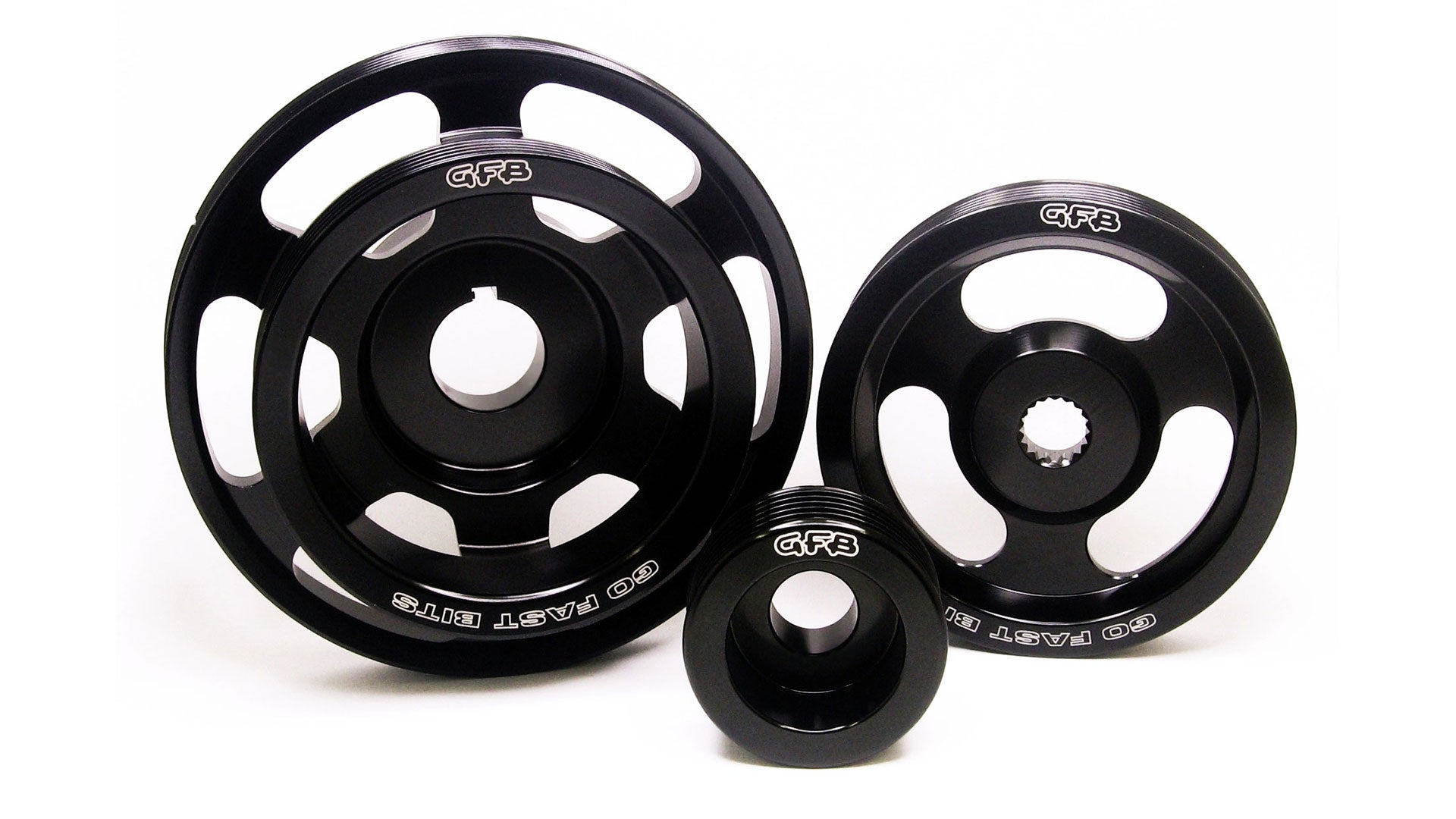 GFB 2014 Lightweight Pulley Kit or Lightened Underdrive Pulleys