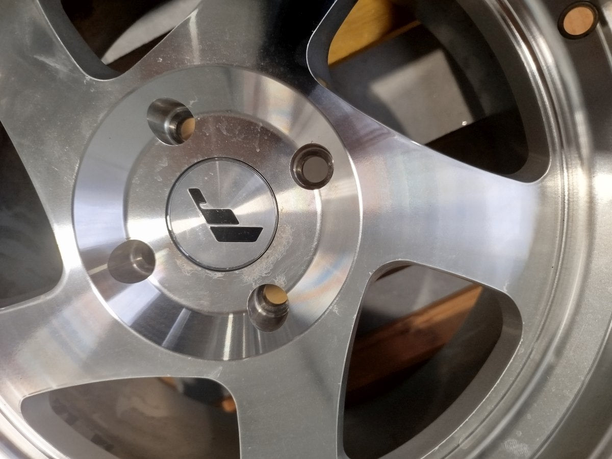 Set of JR15 16x8 ET25 4x108 Silver Machined Face