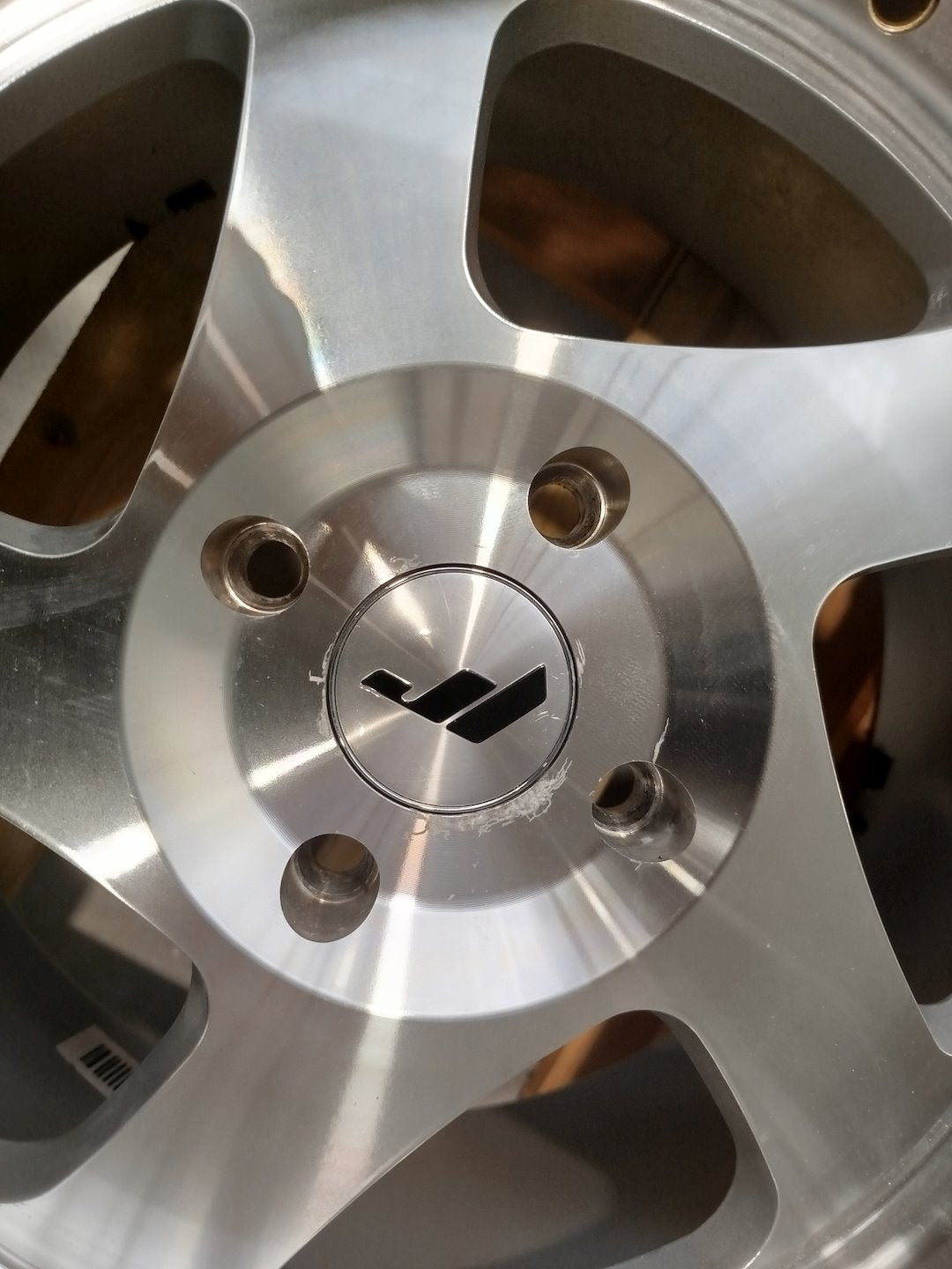 Set of JR15 16x8 ET25 4x108 Silver Machined Face