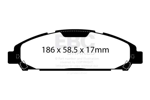 EBC Brakes Racing RP-X Track and Race Brake Pads – DP83039RPX - Performance HQ - United Kingdom