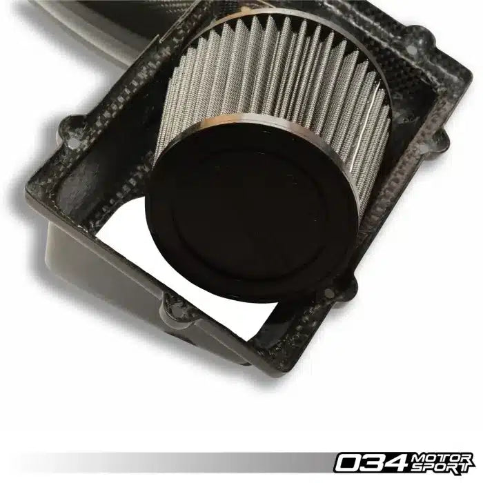 034Motorsport X34 Carbon Fiber MQB Open-Top Cold Air Intake System, 8V Audi A3/S3/TT/TTS, MkVII VW Golf/GTI/R & MkVII VW GLI, 1.8T/2.0T Gen 3