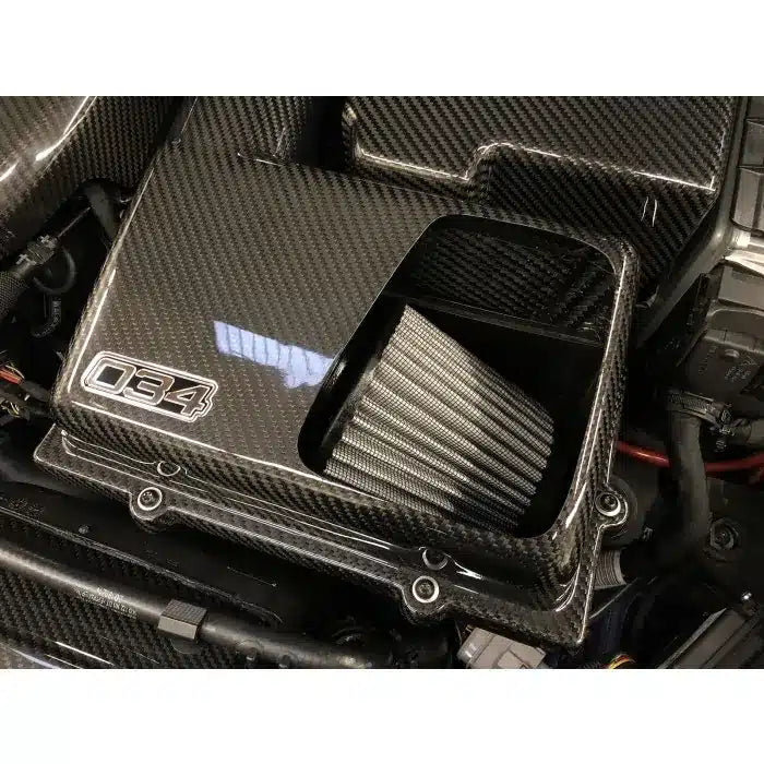 034Motorsport X34 Carbon Fiber MQB Open-Top Cold Air Intake System, 8V Audi A3/S3/TT/TTS, MkVII VW Golf/GTI/R & MkVII VW GLI, 1.8T/2.0T Gen 3