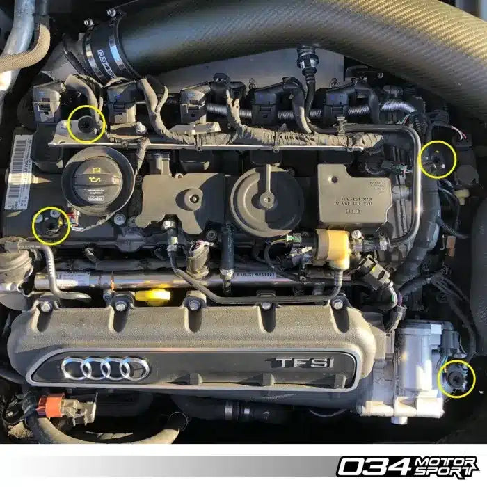 034Motorsport Audi RS3/TTRS (8V.5/8S) Engine Cover Grommets