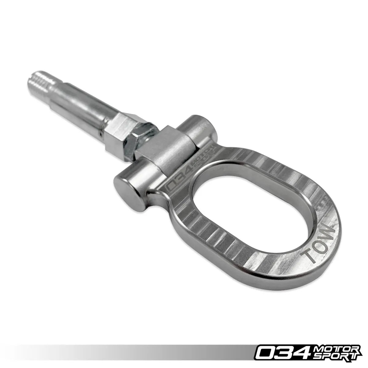 034Motorsport Stainless Steel Tow Hook – 105mm for Audi MQB/B8/B8.5/B9 and Volkswagen MQB