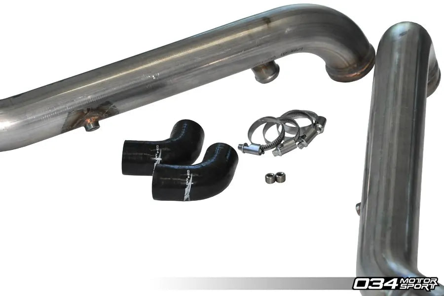 034Motorsport Bipipe Set, B5 Audi S4 & C5 Audi A6/Allroad 2.7T, Stainless Steel with WMI Bungs