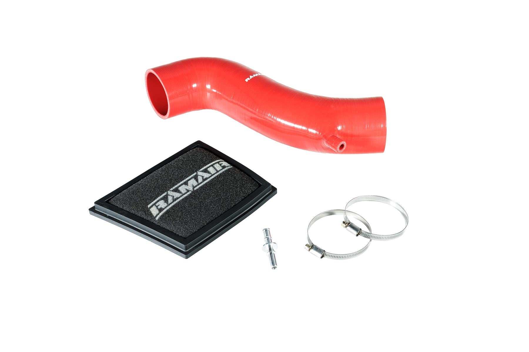 Ramair Foam Direct Panel Air Filter & Intake Hose for MK7 Ford Fiesta ST - Red - Performance HQ - United Kingdom