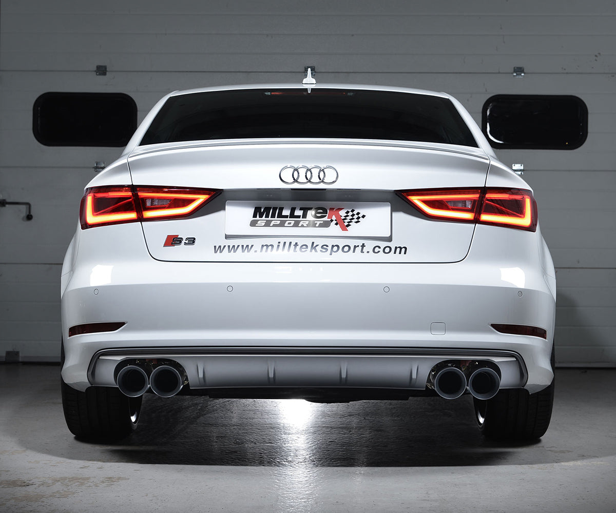 Milltek Sport Audi S3 8V Saloon/Cabrio Non-Valved Race Cat-Back Exhaust