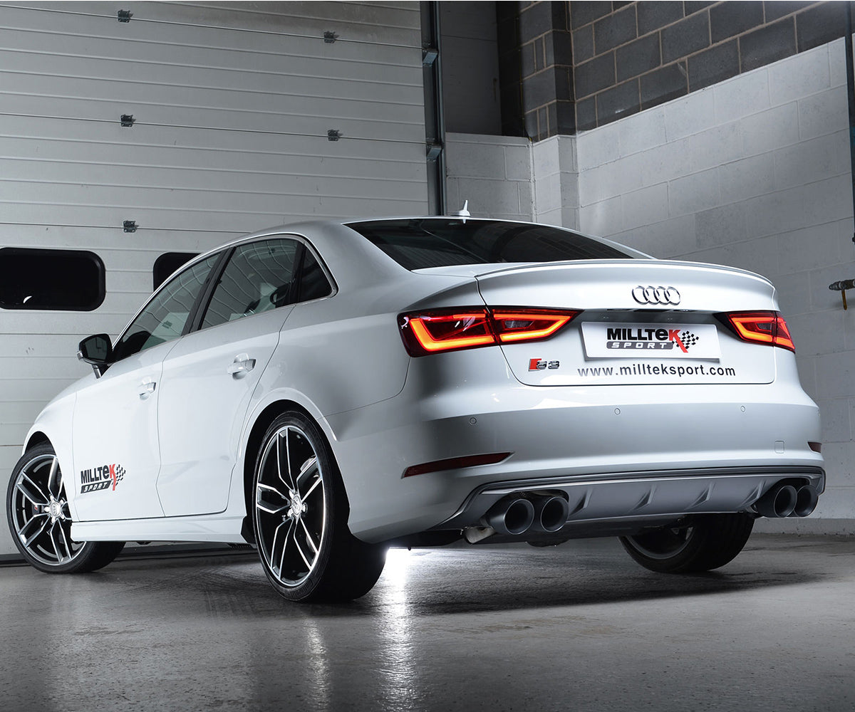 Milltek Sport Audi S3 8V Saloon/Cabrio Non-Valved Race Cat-Back Exhaust