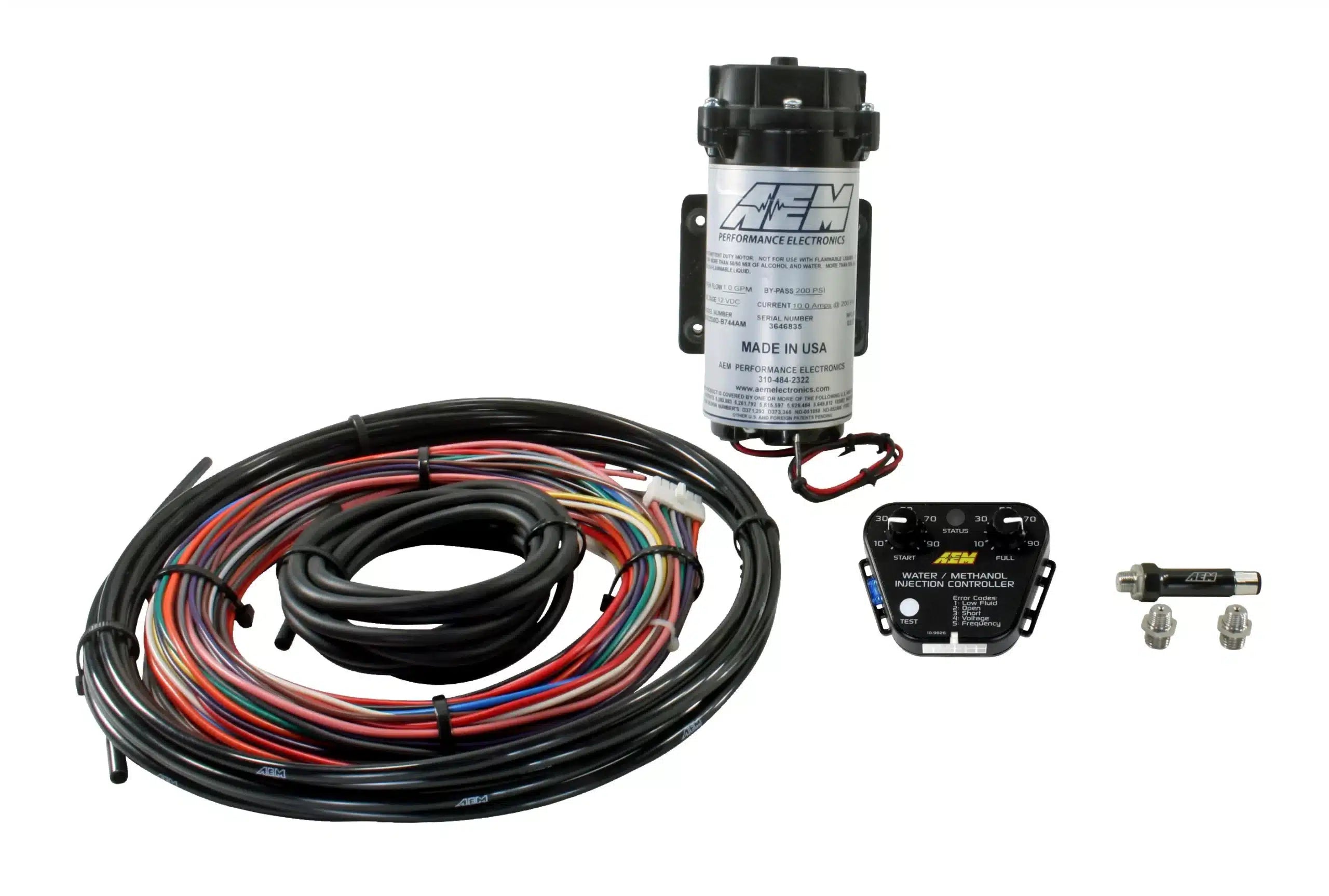 AEM Electronics V3 Naturally Aspirated Water/Methanol Kit (No Reservoir) – 30-3352