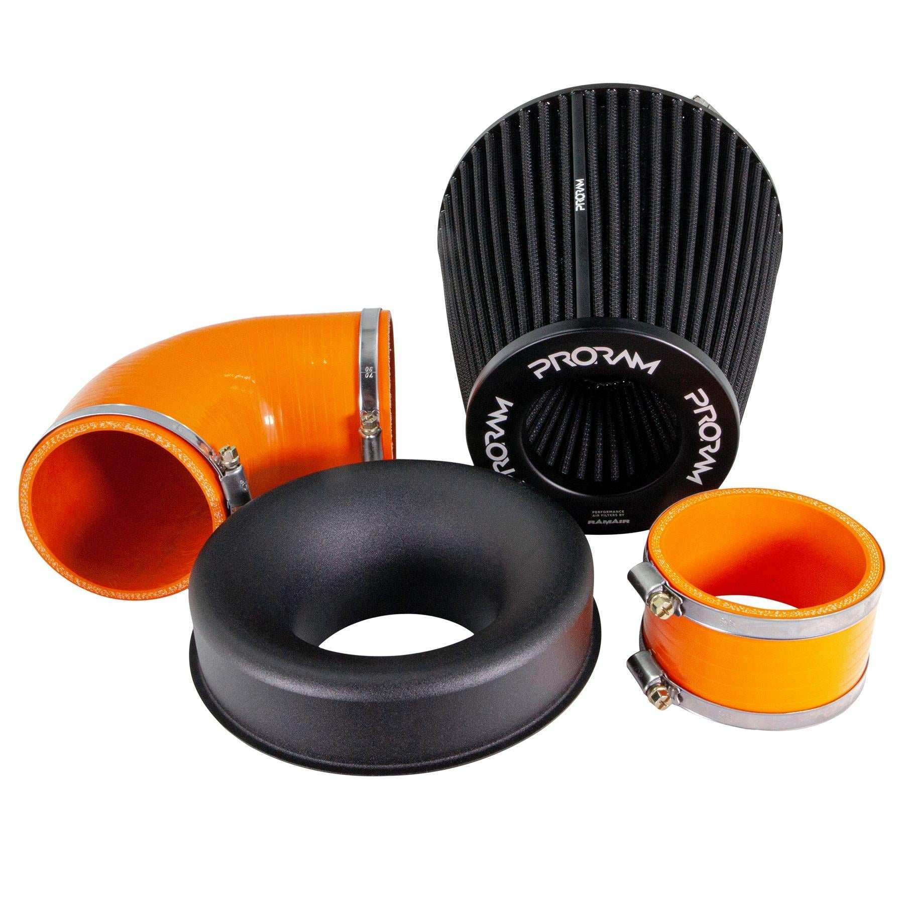 Performance Pleated Induction Kit for MK2 Focus ST - Orange Hoses - Performance HQ - United Kingdom