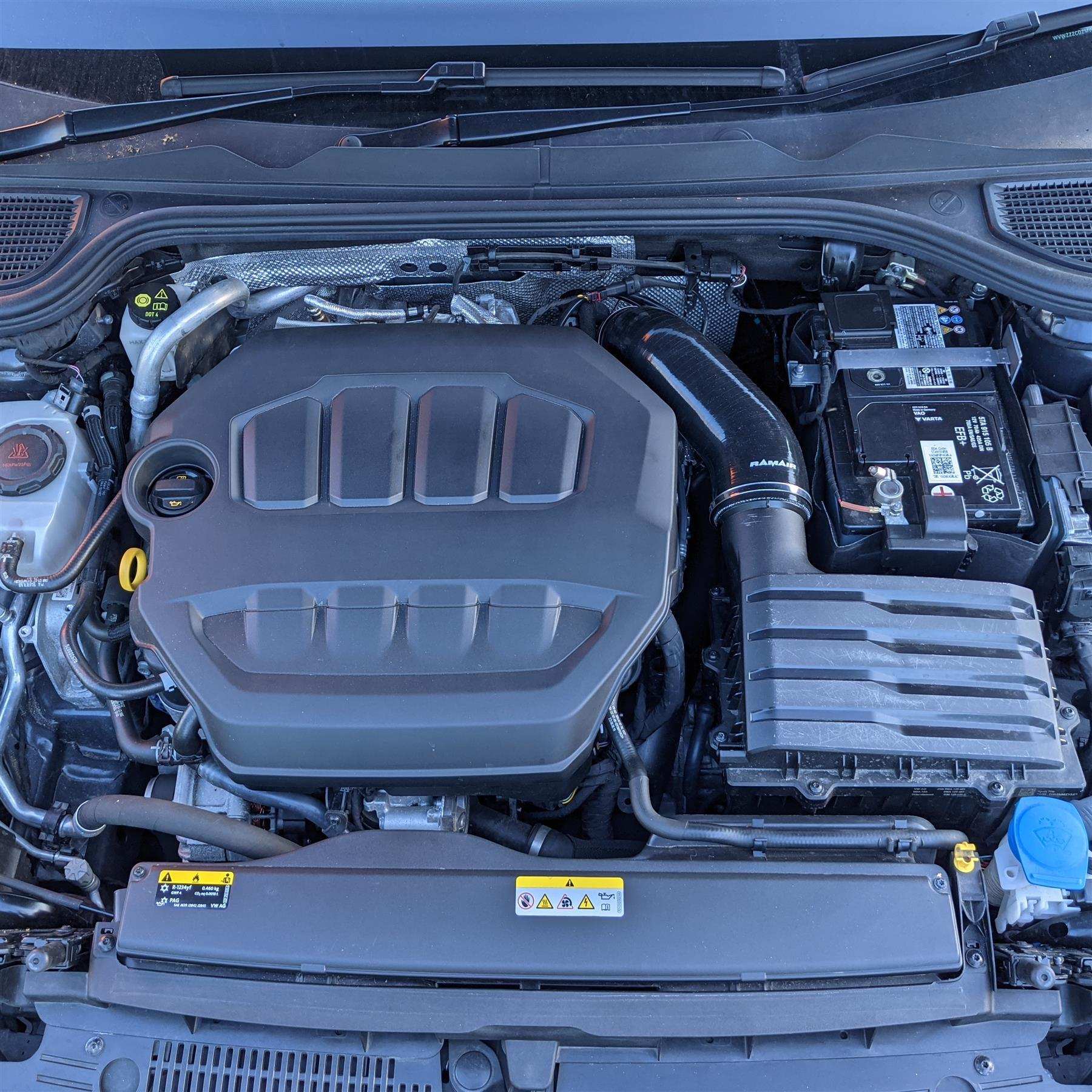 Black Ramair Silicone Intake Hose for VW MK8 Golf GTi - 245bhp 2.0 TSI Only - Performance HQ - United Kingdom