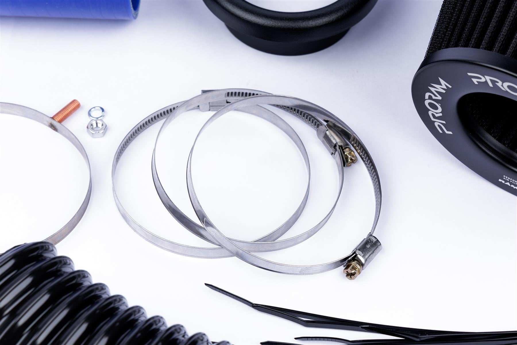 Performance Pleated Induction Kit for VW MK5 Golf R32 3.2 V6 - Blue Hoses - Performance HQ - United Kingdom