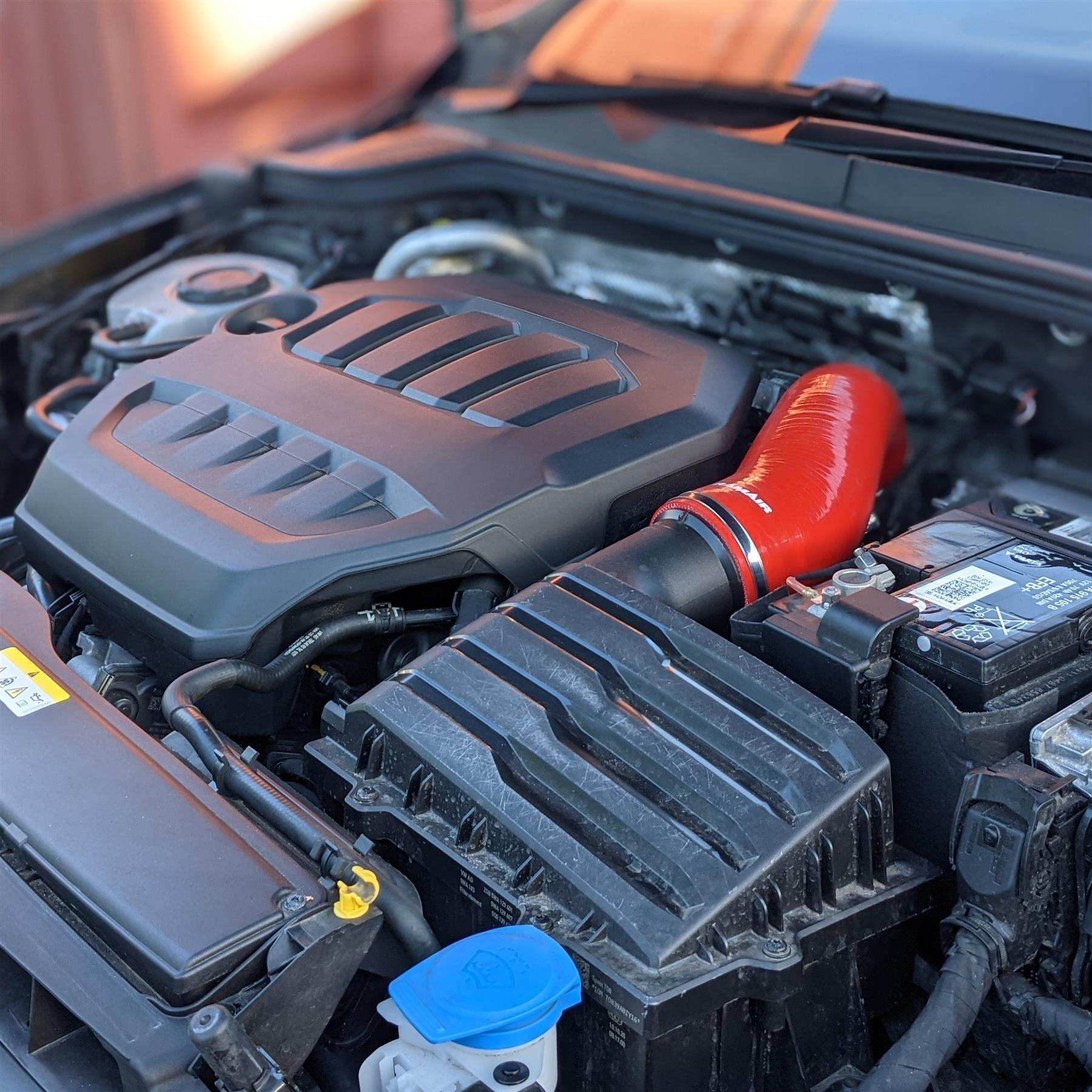 Red Ramair Silicone Intake Hose for VW MK8 Golf GTi - 245bhp 2.0 TSI Only - Performance HQ - United Kingdom