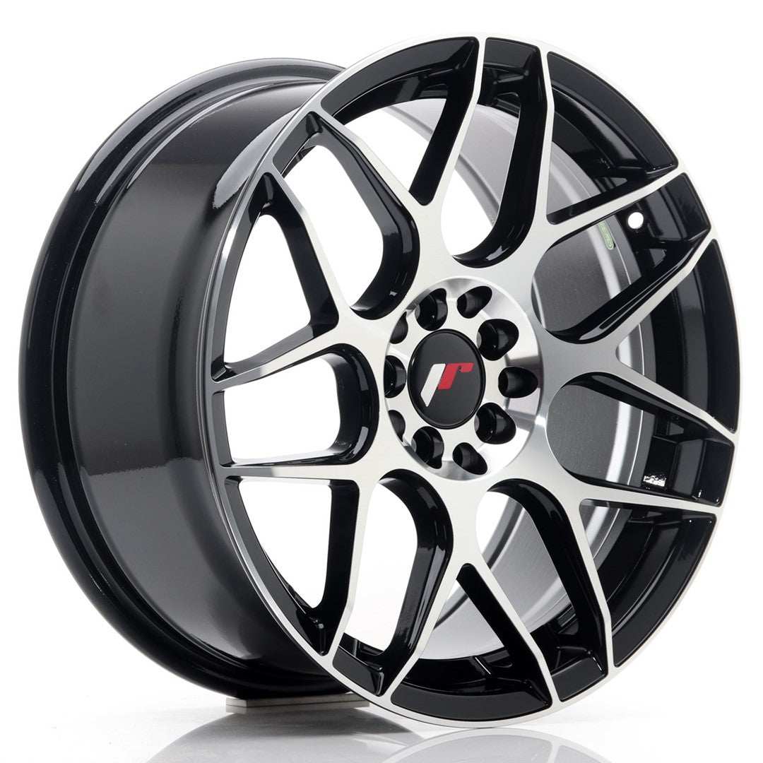 JR Wheels JR18 17x8 ET35 5x100/114 Gloss Black Machined Face - Performance HQ - United Kingdom