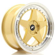 JR Wheels JR6 18x8,5 ET20-40 5H BLANK Gold w/ Machined Lip - Performance HQ - United Kingdom