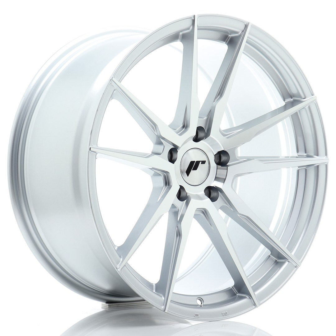 JR Wheels JR21 20x10 ET40 5x120 Silver Machined Face