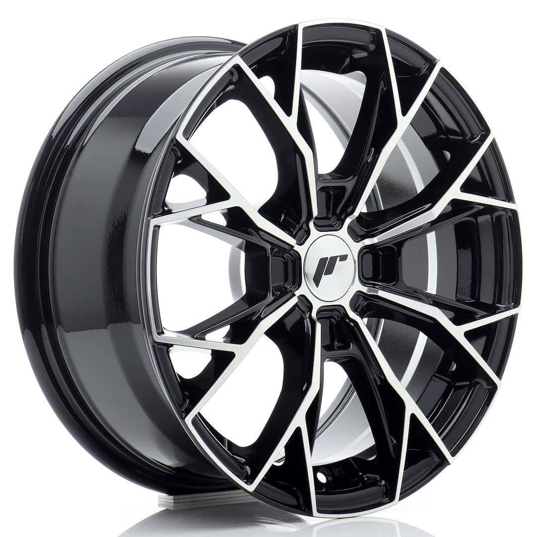 JR Wheels JR49 16x7 ET20-42 4H BLANK Gloss Black Machined Face