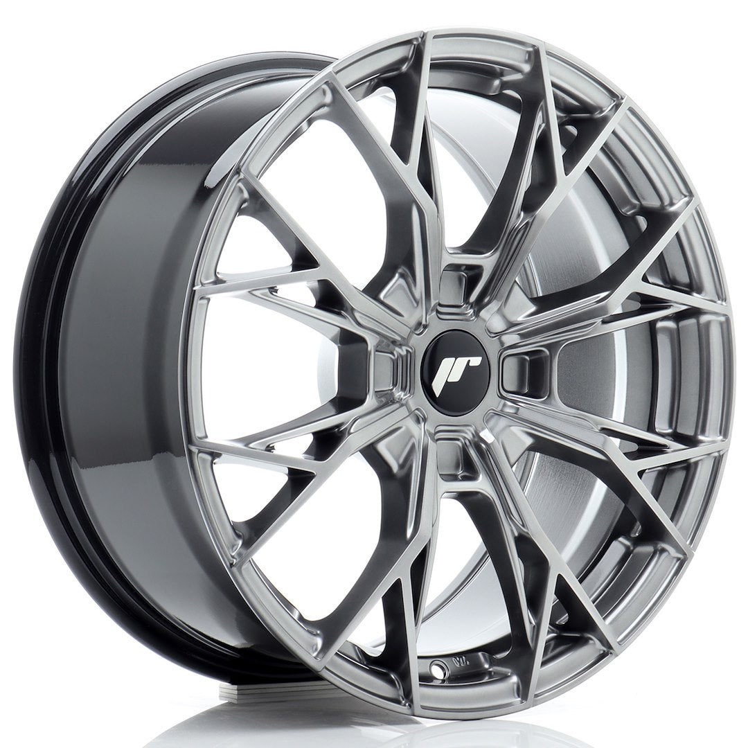 JR Wheels JR49 17x8 ET20-40 4H BLANK Hyper Black