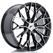 JR Wheels JR49 19x8 ET20-40 5H BLANK Gloss Black Machined Face