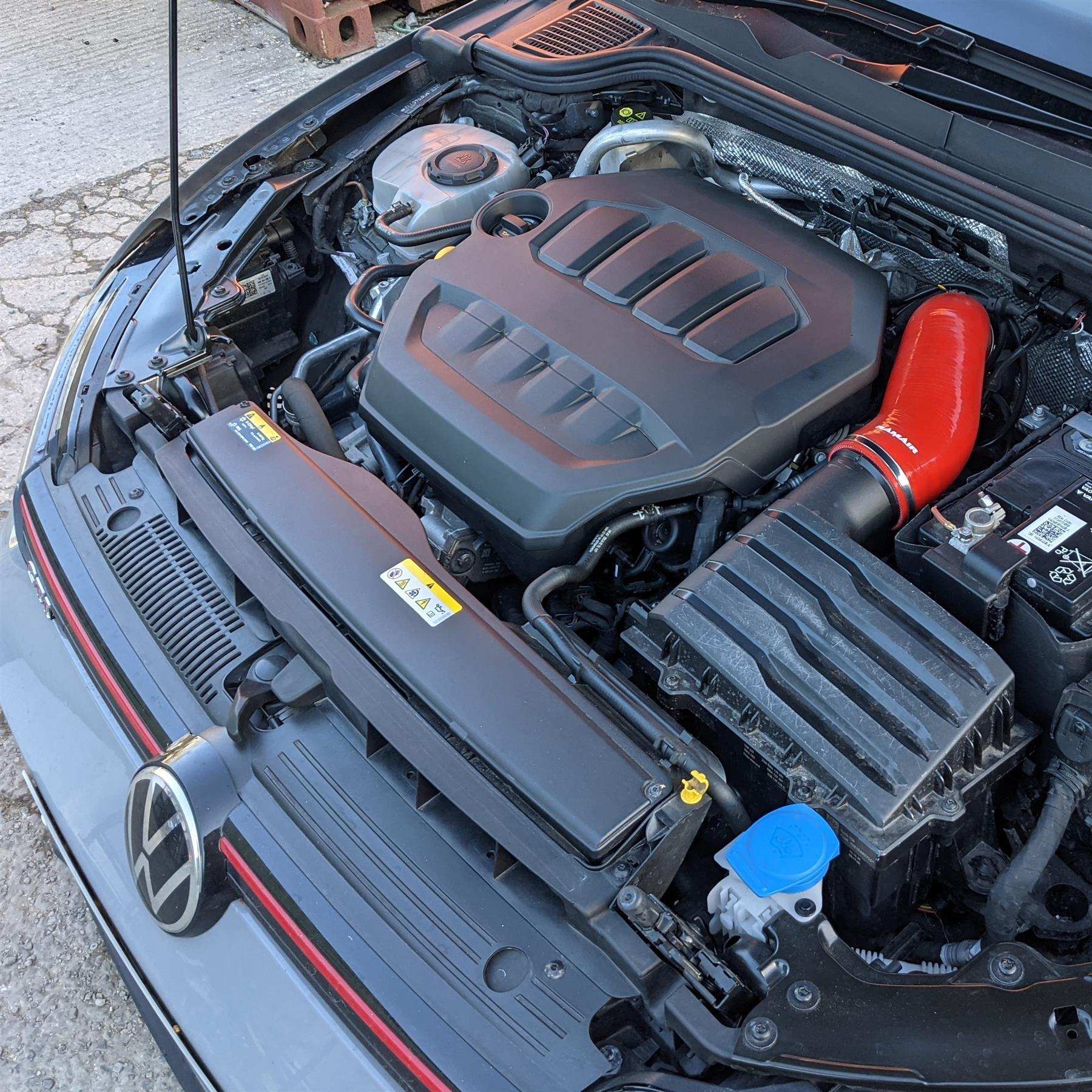 Red Ramair Silicone Intake Hose for VW MK8 Golf GTi - 245bhp 2.0 TSI Only - Performance HQ - United Kingdom
