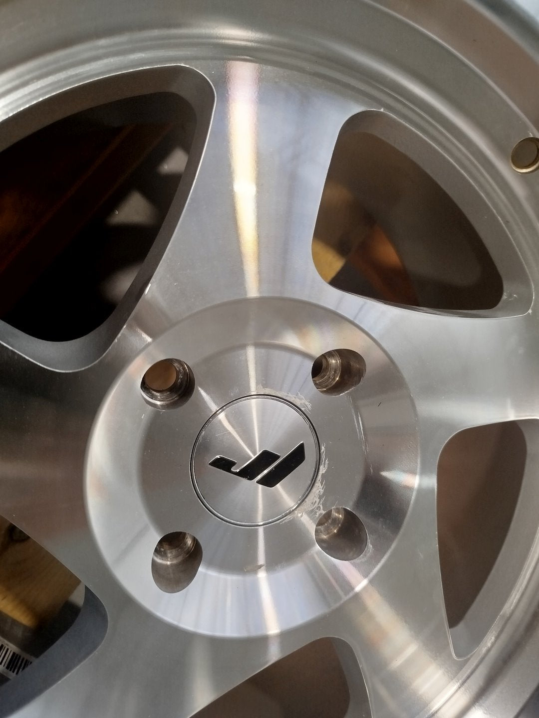 Set of JR15 16x8 ET25 4x108 Silver Machined Face