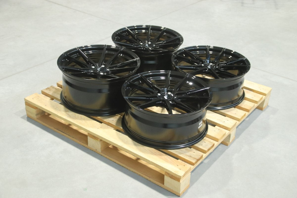 Set of JR21 19x8 ET35 + 19x9 ET35 5x112 Gloss Black