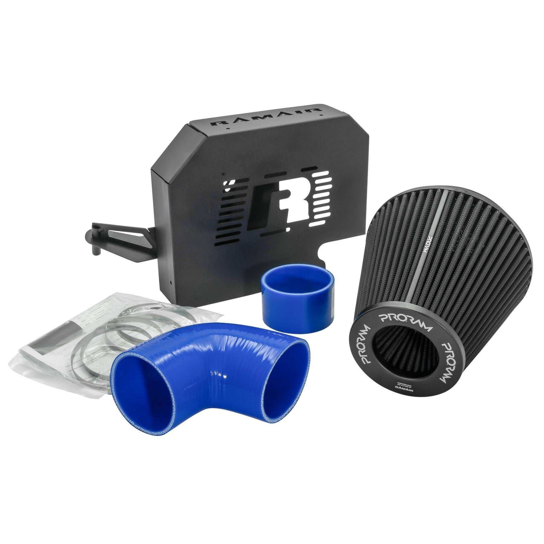 Performance Pleated Induction Kit for MK2 Focus ST with ECU Holder - Blue Hoses - Performance HQ - United Kingdom