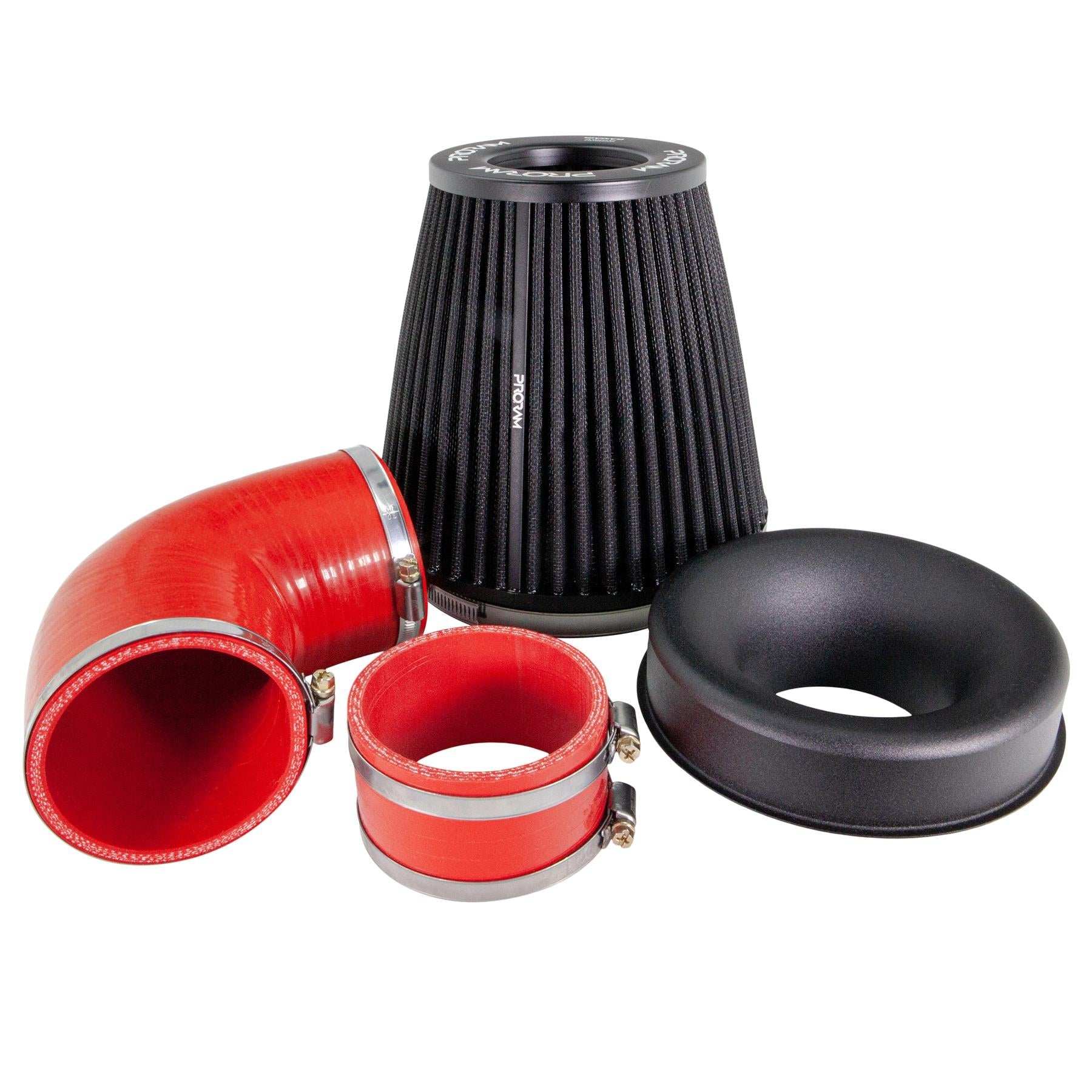 Performance Pleated Induction Kit for MK2 Focus ST - Red Hoses - Performance HQ - United Kingdom
