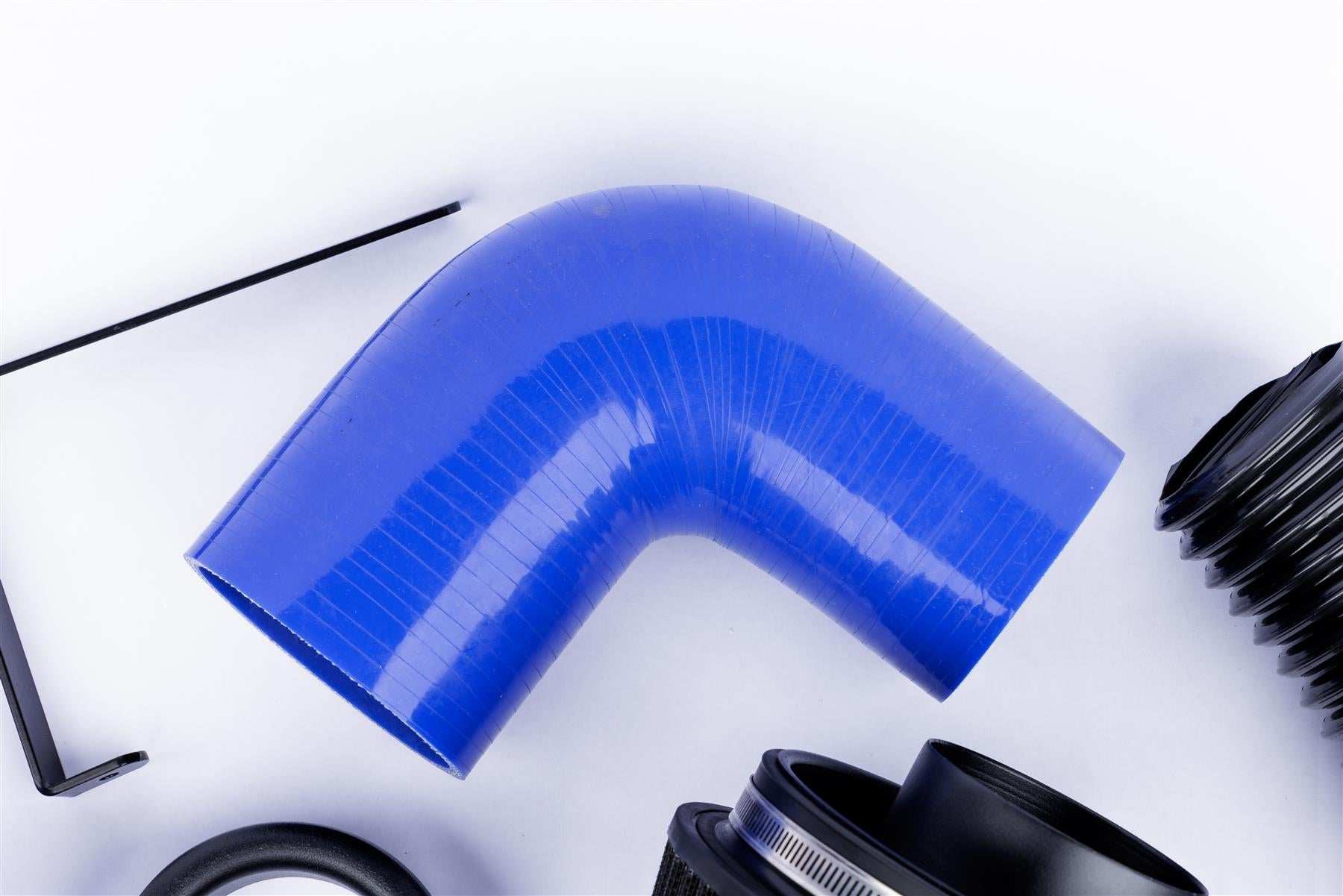 Performance Pleated Induction Kit for VW MK5 Golf R32 3.2 V6 - Blue Hoses - Performance HQ - United Kingdom