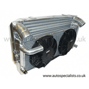 AIRTEC Motorsport Intercooler and Radiator Combination a Includes Fans a Silver Finish for Mk1 & Mk2 Escorts - Performance HQ - United Kingdom