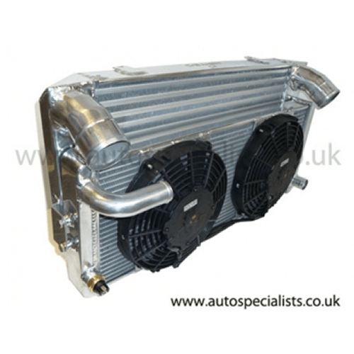 AIRTEC Motorsport Intercooler and Radiator Combination â Includes Fans â Silver Finish for Mk1 & Mk2 Escorts