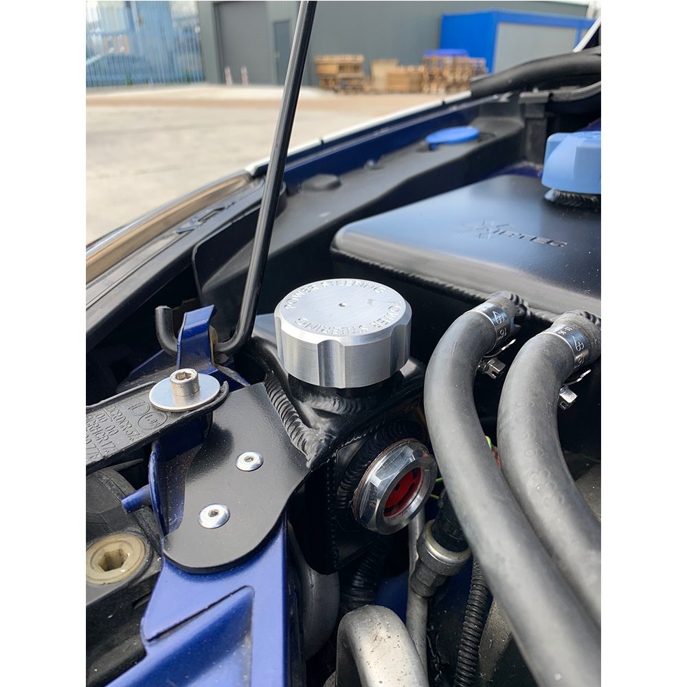 AIRTEC Motorsport Power Steering Tank for Focus Mk2 â Lightweight Alloy with Sight Glass and Cap