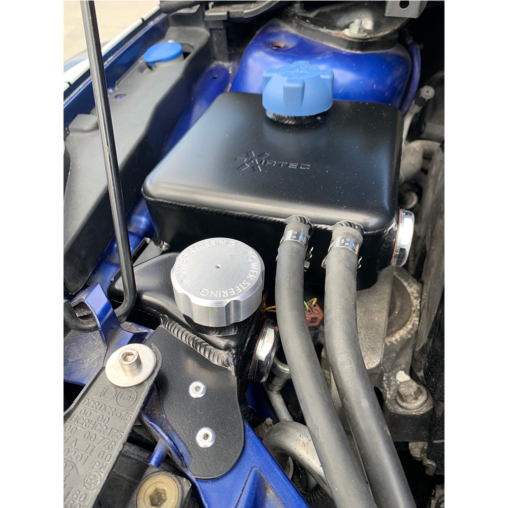 AIRTEC Motorsport Power Steering Tank for Focus Mk2 â Lightweight Alloy with Sight Glass and Cap