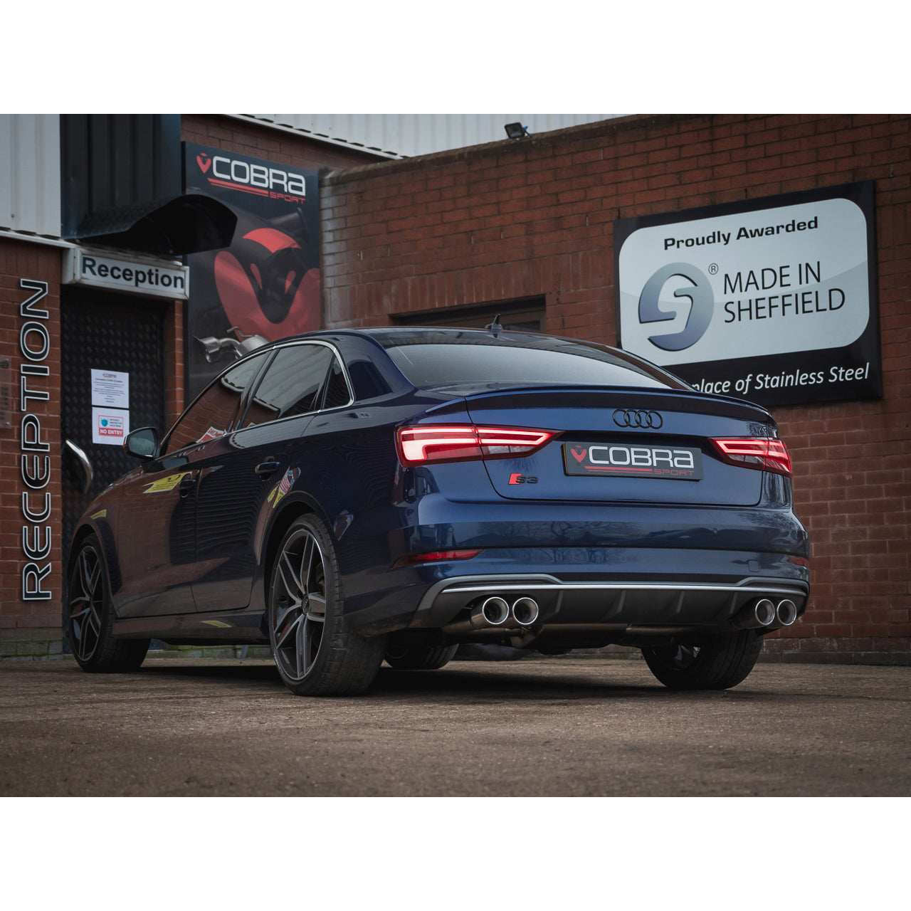 Cobra Sport Audi S3 (8V Facelift) (19-20) (GPF Models) Saloon (Valved) GPF Back Exhaust - Performance HQ - United Kingdom