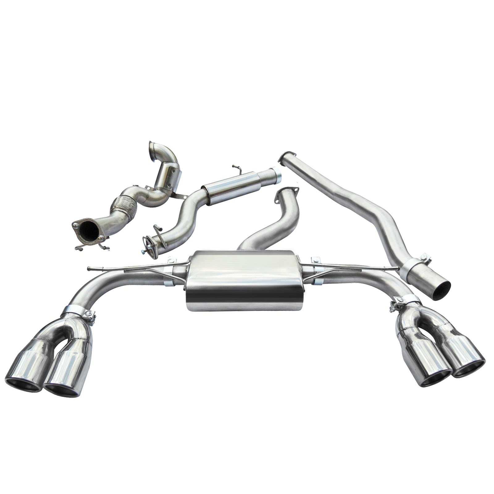 Cobra Sport Audi S3 (8V) Saloon (Non-Valved) (13-18) Turbo Back Exhaust - Performance HQ - United Kingdom
