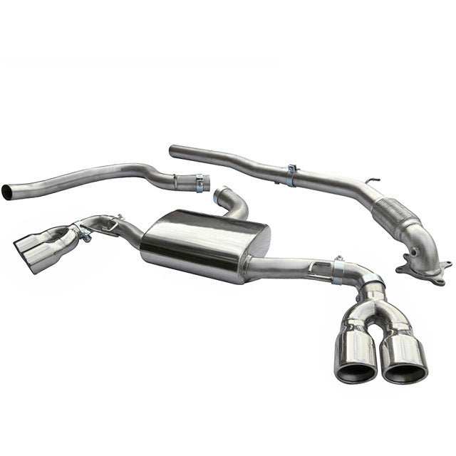 Cobra Sport Audi TT (Mk2) 1.8/2.0 TFSI (2WD) (2007-11) Turbo Back Exhaust - Performance HQ - United Kingdom