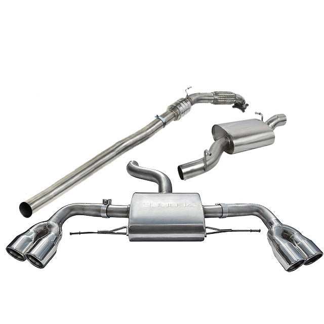 Cobra Sport Audi TTS (Mk2) Quattro Turbo Back Exhaust - Performance HQ - United Kingdom