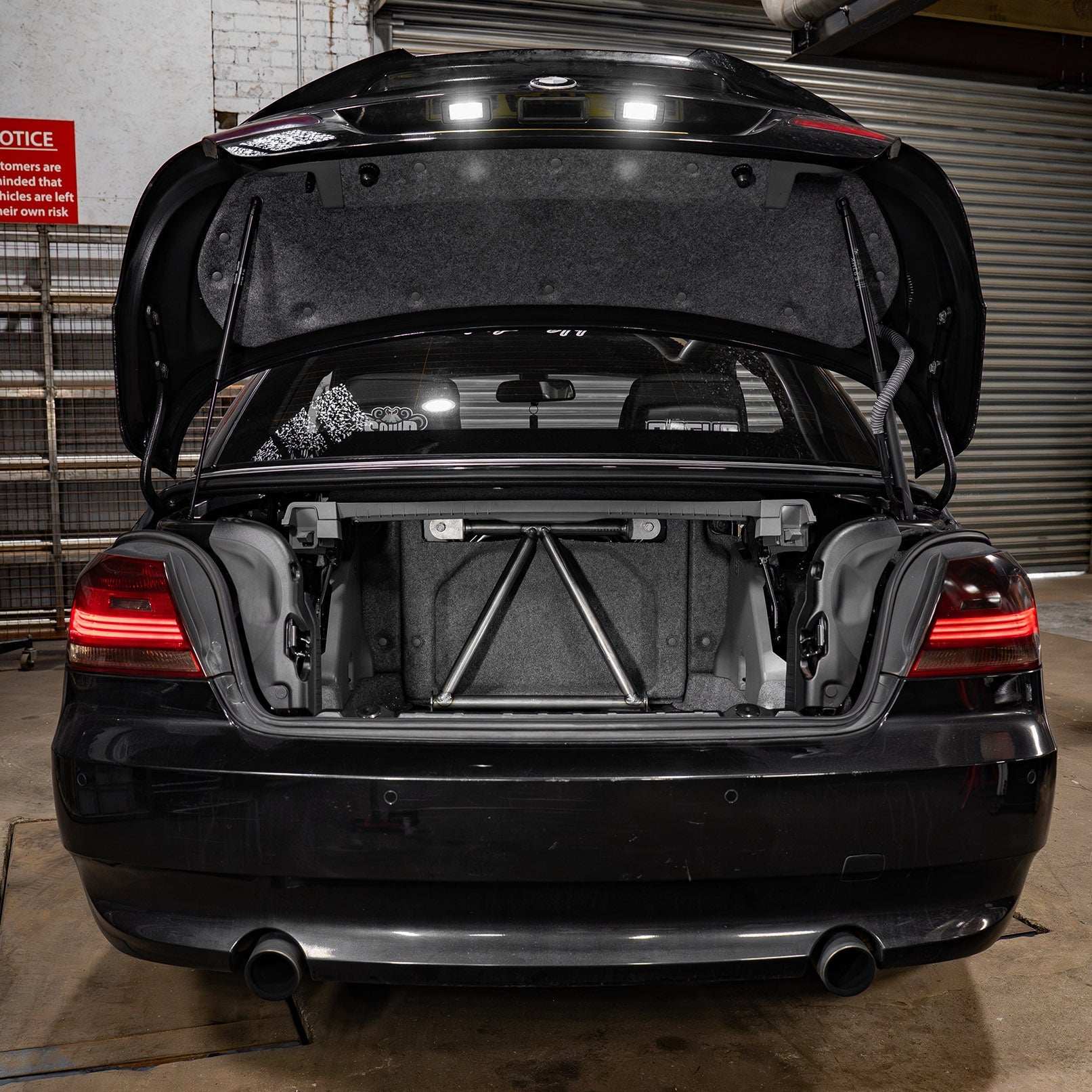 KBrace - BMW 3 Series Convertible E93 Rear Strut Brace - Performance HQ - United Kingdom