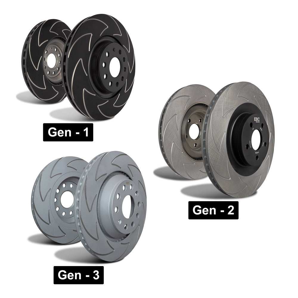 EBC Brakes Bundle Rear 310mm BSD Discs with Redstuff Pads PD17KR058 - Performance HQ - United Kingdom