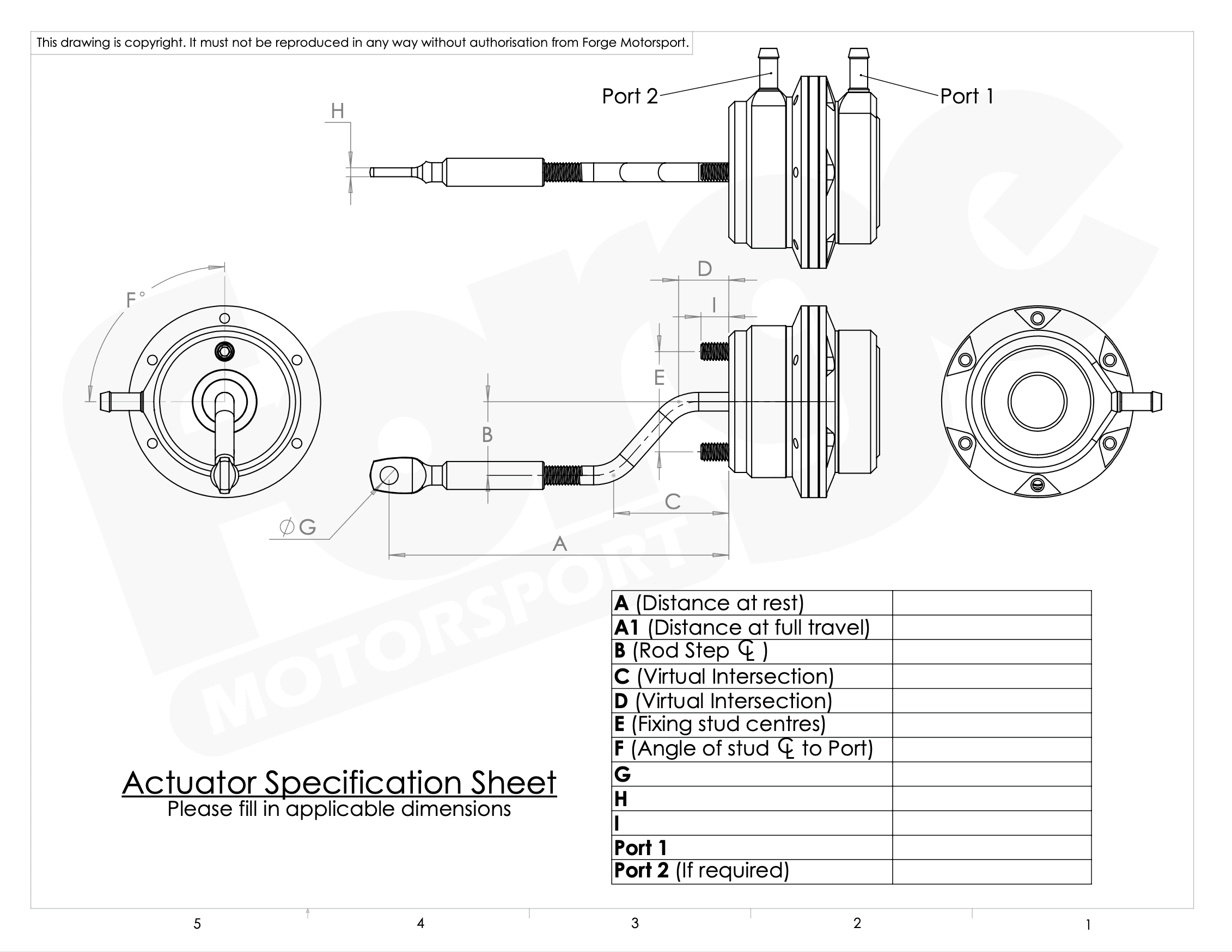Forge Custom Wastegate Actuator - Performance HQ - United Kingdom