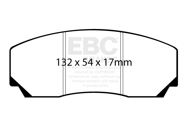 EBC Brakes Ultimax OE Replacement Brake Pad Set – DP786