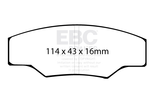 EBC Brakes Ultimax OE Replacement Brake Pad Set – DP786