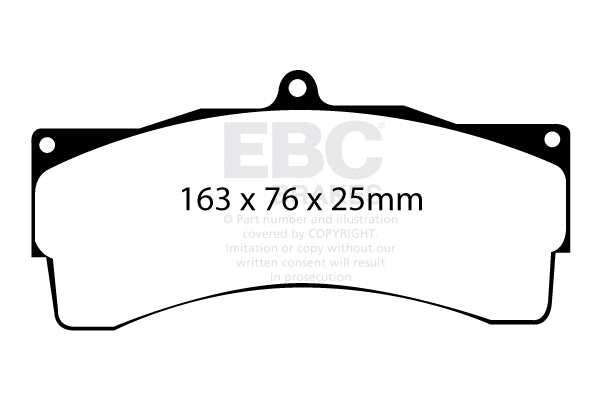 EBC Brakes Racing RP-X Track and Race Brake Pads DP8033RPX - Performance HQ - United Kingdom