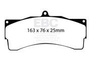 EBC Brakes Racing RP-1 Track and Race Brake Pads – DP8033RP1
