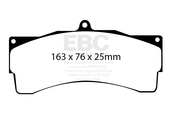 EBC Brakes Racing RP-1 Track and Race Brake Pads – DP8033RP1