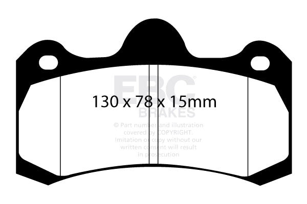 EBC Brakes Bundle – Rear 350mm GD Discs with Bluestuff Pads – PD14KR420
