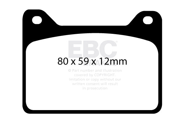EBC Brakes Ultimax OE Replacement Brake Pad Set – DP786