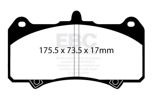 EBC Brakes Ultimax OE Replacement Brake Pad Set – DP786